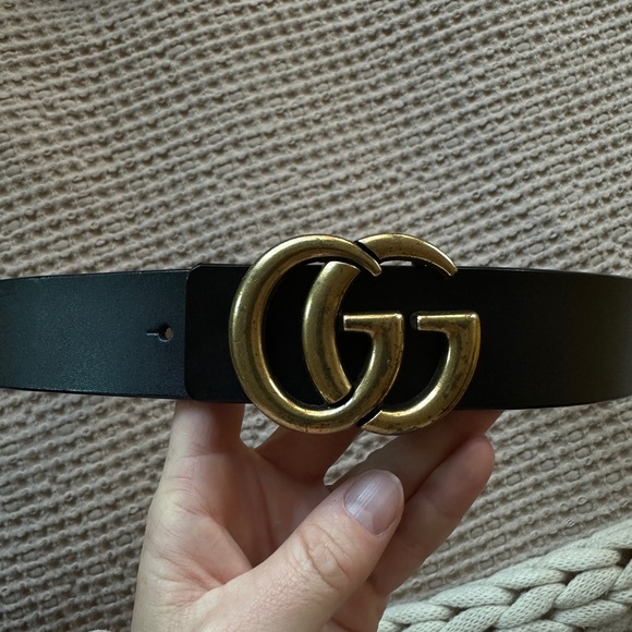 Black faux leather belt - Picture 2 of 12